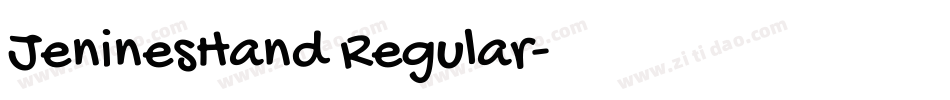 JeninesHand Regular字体转换